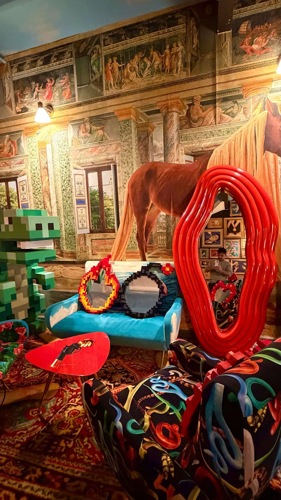 Pixel Mirror Flame Bomb designed by Roberto Bruno for Seletti
