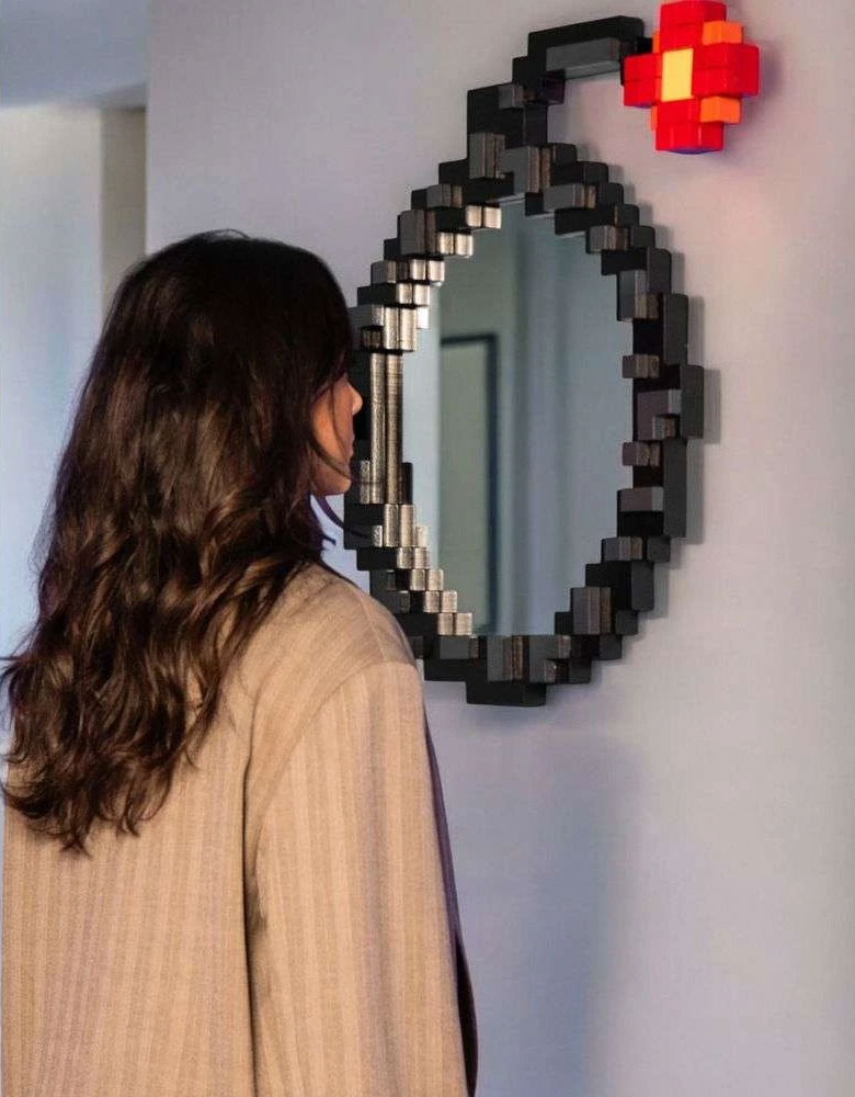 Pixel Mirror Bomb designed by Roberto Bruno for Seletti