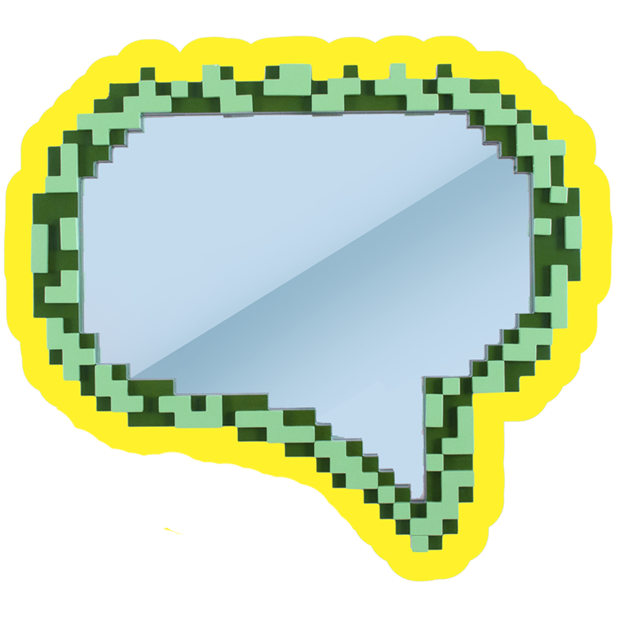 Pixel Mirror designed by Roberto Bruno for Seletti