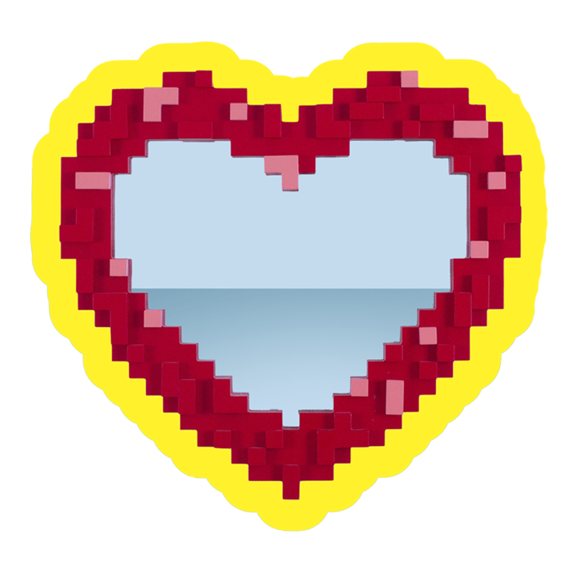 Pixel Mirror designed by Roberto Bruno for Seletti